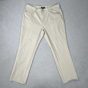 Brooks Brothers 5-Pocket Chino Pants Men 40x32 Beige Cotton Preppy Casual